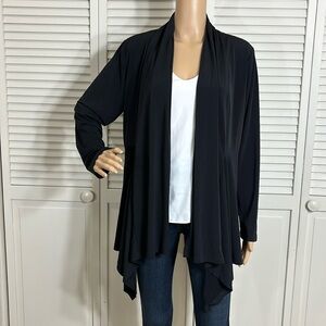 Clara Sunwoo Stretch Microfiber Jersey Cardigan Size XL